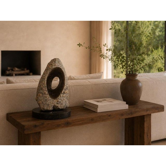 Vortex Rock in Jurassic Fossil Stone by Nerinea For Sale - Image 4 of 5
