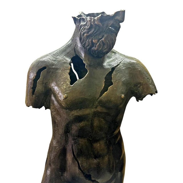 Dimensions: 74 cm wide, 120 cm high, 27 cm deep. Bronze. The depiction of Hercules is transformed into a modern,...