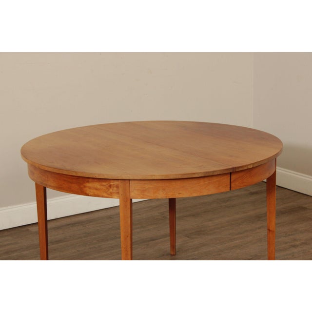 Thomas Moser Round Cherry Expandable Dining Table For Sale - Image 11 of 12