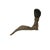 19" Rustic Natural Artistic Horn Shape Brush Accent Display For Sale - Image 4 of 9