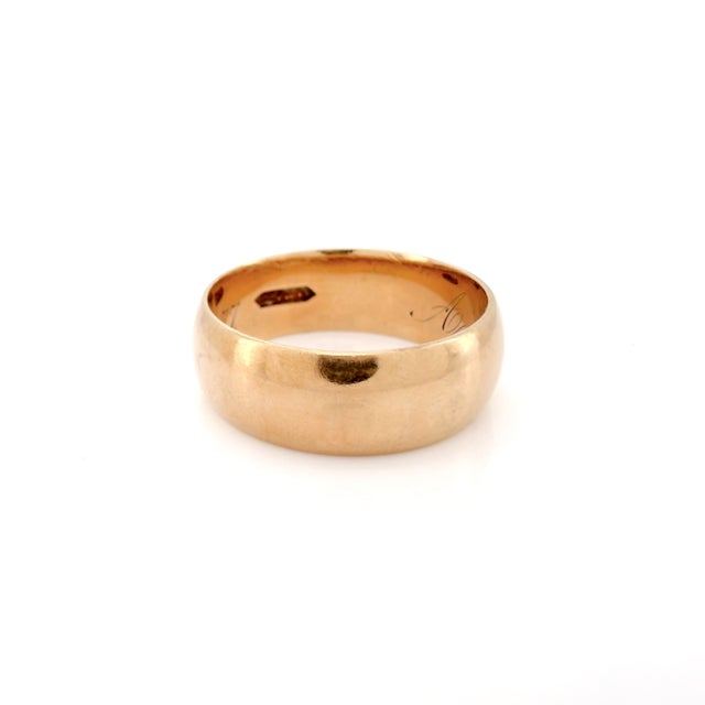 Late 20th Century Victorian Gold Band, Size 6.5 For Sale - Image 4 of 12