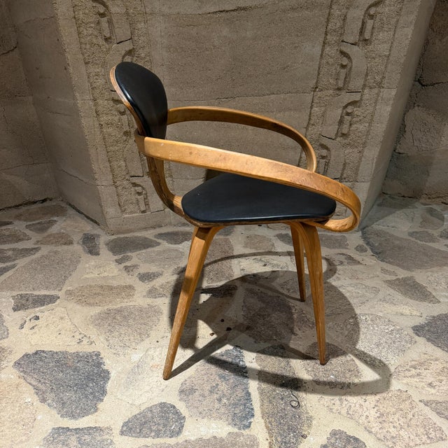 Wood Norman Cherner Molded Plywood Armchair Pretzel for Plycraft Mid-Century For Sale - Image 7 of 15