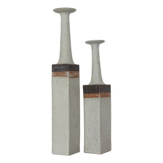 Stone Vases by Bruno Gambone, Italy, 1970s, Set of 2 For Sale