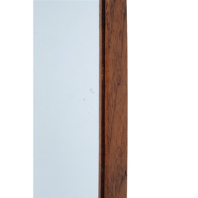 Mid-Century Danish Teak Wall Mirror, 1960s For Sale - Image 6 of 9