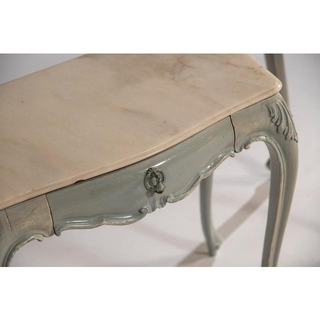 Vintage Dressing Table with Distressed Finish, 1970s, Set of 4 For Sale - Image 6 of 18