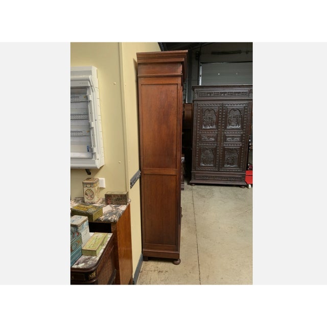 Antique Art Nouveau Bookcase, 1915 For Sale - Image 6 of 9