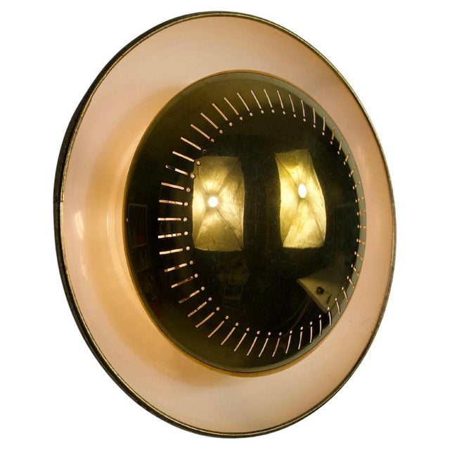 Mid-Century Brass Flush Mount or Wall Lamp attributed to Hillebrand Leuchten, 1960s For Sale - Image 13 of 13