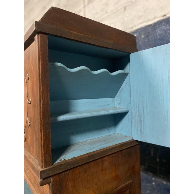 Arts & Crafts Quarter Sawn Oak Arts & Crafts Floor Clock With Cabinet For Sale - Image 3 of 14