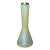 Antique Hand Blown Bohemian Kralik Glass Sterling Silver Mounted Iridescent Vase For Sale