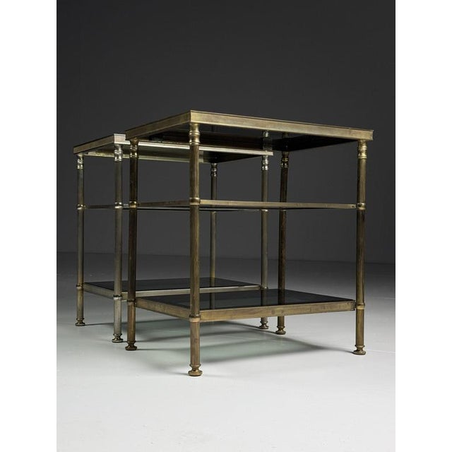 Glass Metal Side Tables, 1960s, Set of 2 For Sale - Image 7 of 17