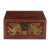 Chinese Antique Chinese Red Lacquered Leather Chest For Sale - Image 3 of 11