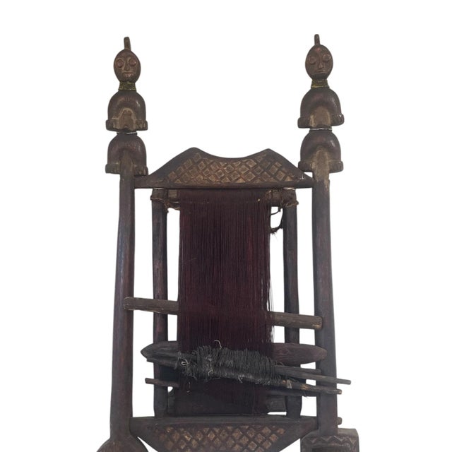Vintage Large Namji Tribe Loom Cameroon 40.5" H For Sale In New York - Image 6 of 6