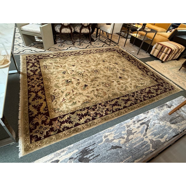 7ft 10in X 9ft 11in Hand Knotted Area Rug For Sale - Image 9 of 18