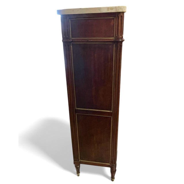 Mid 19th Century Antique French Semainier With Marble Top. Mid 19th C. For Sale - Image 5 of 12
