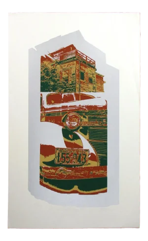 1980s Dean Konopisos "Oh Just Back of Sloppy Joes" IV Signed Serigraph