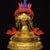 Vintage Gilt Bronze Figure of White Umbrella Goddess With Gemstone Inlay For Sale - Image 4 of 9