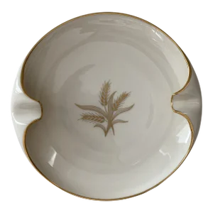Vintage 1940s Lenox Wheat Harvest Ashtray, China