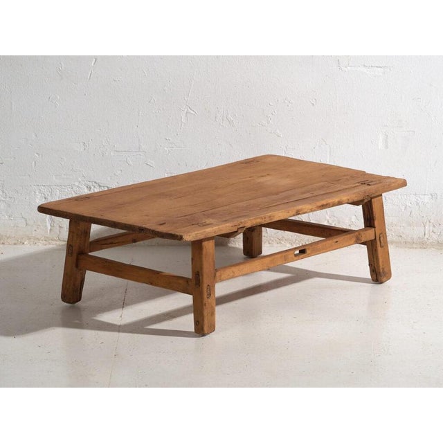 Vintage Pine Low Table, 1930 For Sale - Image 10 of 10