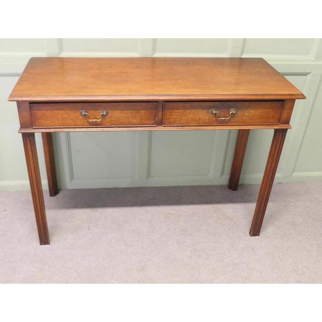 1950s Vintage Writing Table in Teak, 1950 For Sale - Image 5 of 8