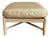 McGuire Furniture Rattan Ottoman For Sale