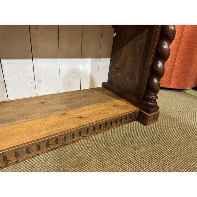 Early 20th Century Oak and Fir Wood-Paneled Bookcase For Sale - Image 18 of 18