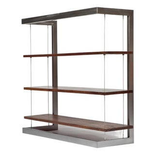 Taylor Donsker Suspended Bookshelf (Walnut / Steel), Attributed For Sale