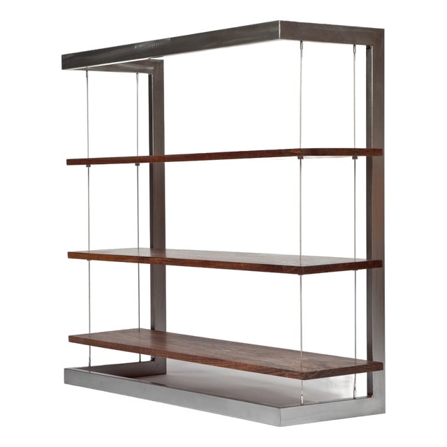 Taylor Donsker Suspended Bookshelf (Walnut / Steel), Attributed For Sale