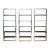 Late 20th Century Tall Modern Chrome and Glass Shelving Units - Set of 3 Architectural Display Etageres. For Sale