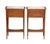 Pair of French Nightstands or Bedside Tables of Mahogany With Inset Marble Tops For Sale In Austin - Image 6 of 12