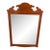 Rare Mid-Century Vintage Whitney Solid Wood Wall Mirror Model 1114 For Sale