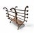 Vintage Black Wrought Iron Fireplace Log Holder Height 55Depth 45Width 55 cm