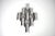 Mid-Century Modern Pair of Sculptural Chrome Tubular Wall Sconces by Reggiani, Italy, 1970s For Sale - Image 3 of 8