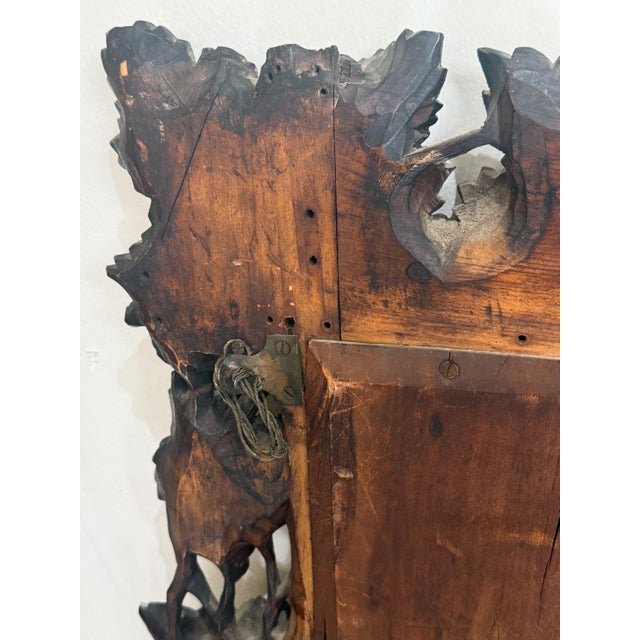 Large Continental Mirror With Beveled Glass and Grapevine Motif For Sale - Image 12 of 14