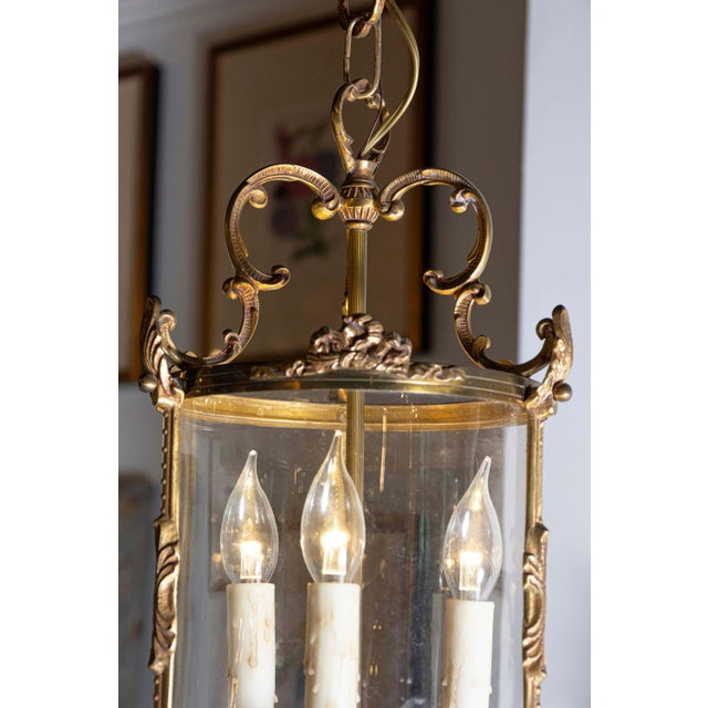 Gold Mid 20th Century French Lantern For Sale - Image 8 of 8