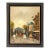 Street of Paris Impressionist Painting Signed Oil on Canvas Original Frame For Sale