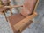 Vintage Rustic Oak Chairs with Leather Cushions, 1970s, Set of 2 For Sale - Image 9 of 18