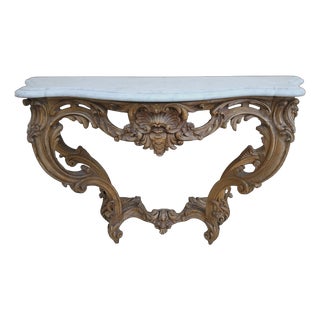 Pickled Louis XV Console Table For Sale