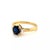 Mikimoto Diamond Sapphire 18k Yellow Gold Ring, Size 6.5 For Sale In Miami - Image 6 of 8