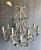 Gorgeous, vintage Late 20th Century Italian 8 light tole chandelier with green acanthus leaves. This large, high quality...