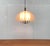 Imposing pendant lamp with plastic shade. Probably of Italian origin. This design convinces by combining classic elements...