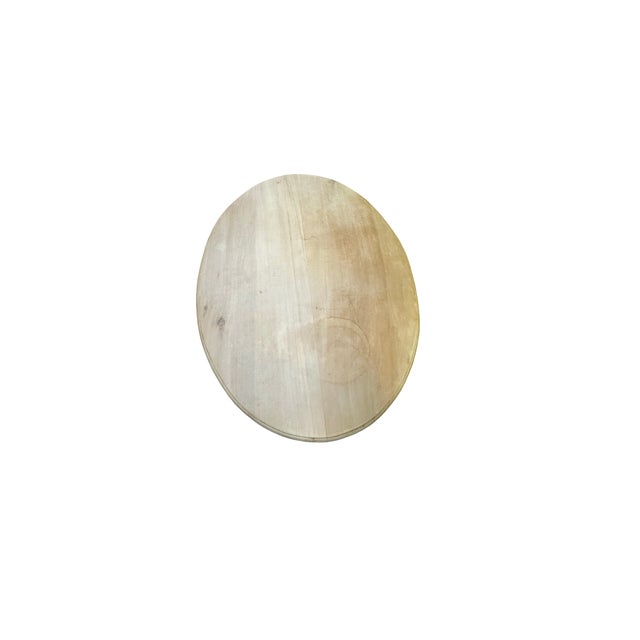 Brown Vintage Rustic Carved Wood Drum Chest With 5 Drawers – Sculpted Scroll Legs (Nice) For Sale - Image 8 of 12