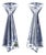 Crystal Table Candlesticks by Le Perle for C&F, Set of 2 For Sale