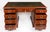 Antique Victorian Crossbanded and Inlaid Flame Mahogany Pedestal Desk, 19th Century For Sale - Image 12 of 16