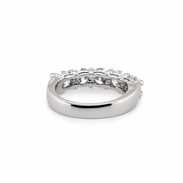 Platinum Diamond Band, Size 6.5 For Sale - Image 4 of 4