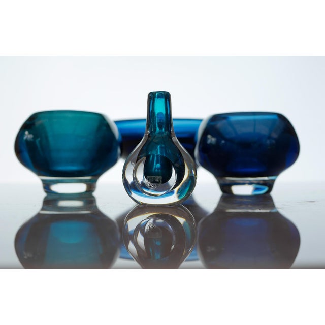 Sommerso Glass by Mona Morales, 1960s, Set of 4 For Sale - Image 11 of 12