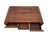 Wood Early 20th Century Art Deco Brazilian Rosewood Veneer Waterfall Six-Drawer Coffee Table For Sale - Image 7 of 14