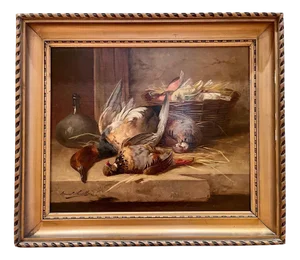 Alfred Arthur Brunel-Neuville, Still Life, Oil on Canvas