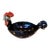 Aldo Londi for Bitossi, Rare Numbered Rooster Black W/Gilt Dots, Red Wattle and Crest Mid Century For Sale