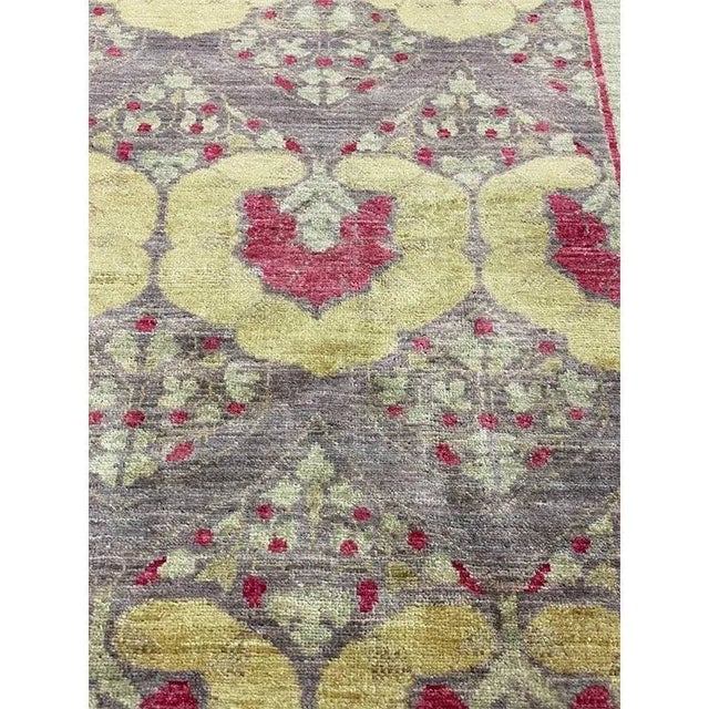 Textile Handwoven Arts and Crafts Style Area Rug 8’10” X 11’10” For Sale - Image 7 of 12