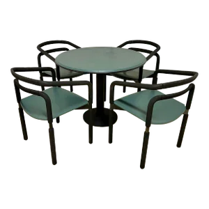 1990s Metropolitan “Rubber” Table and Chairs Set by Brian Kane - Set of 5